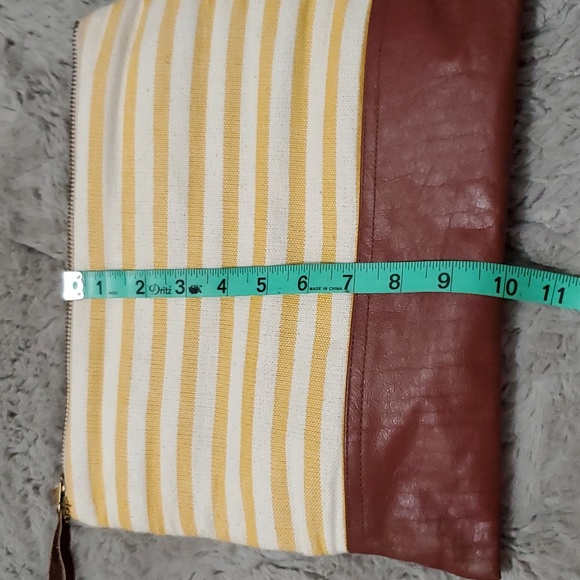Akola Project yellow stripes clutch/make up bag - Picture 7 of 8